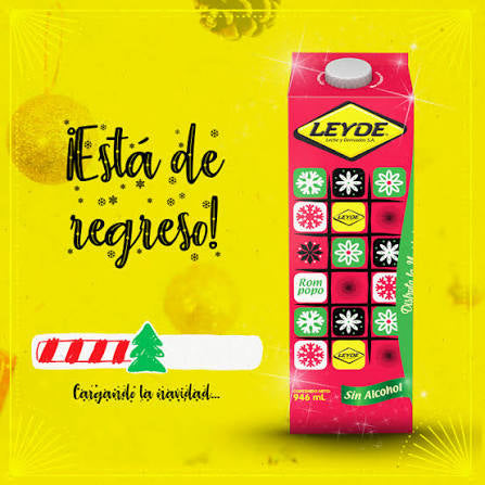 Malteada de rompopo leyde litro